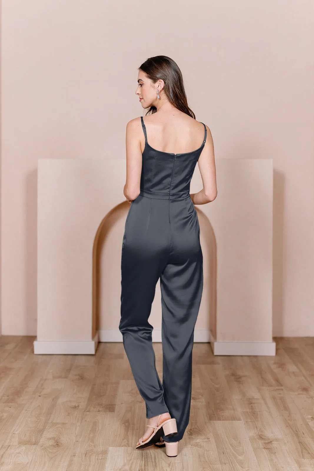 Parker Satin Jumpsuit | Made To Order