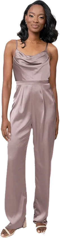 Parker Satin Jumpsuit | Made To Order