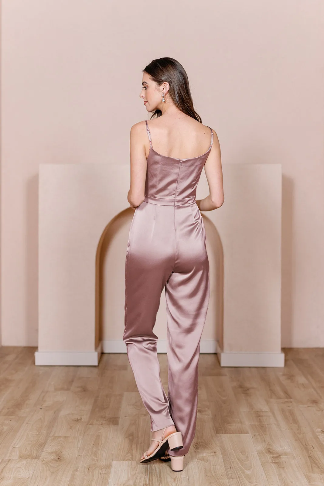 Parker Satin Jumpsuit | Made To Order