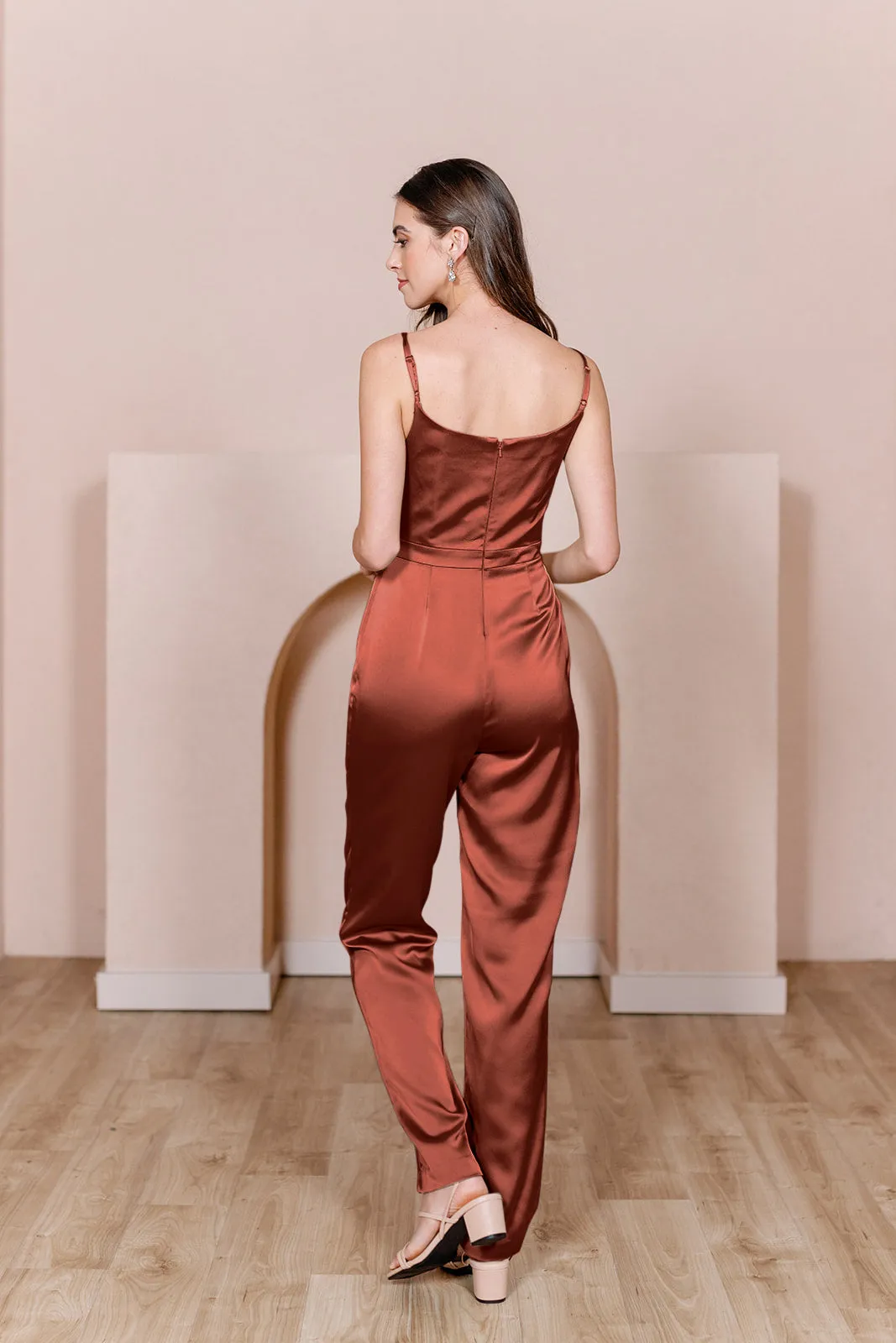 Parker Satin Jumpsuit | Made To Order