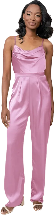 Parker Satin Jumpsuit | Made To Order