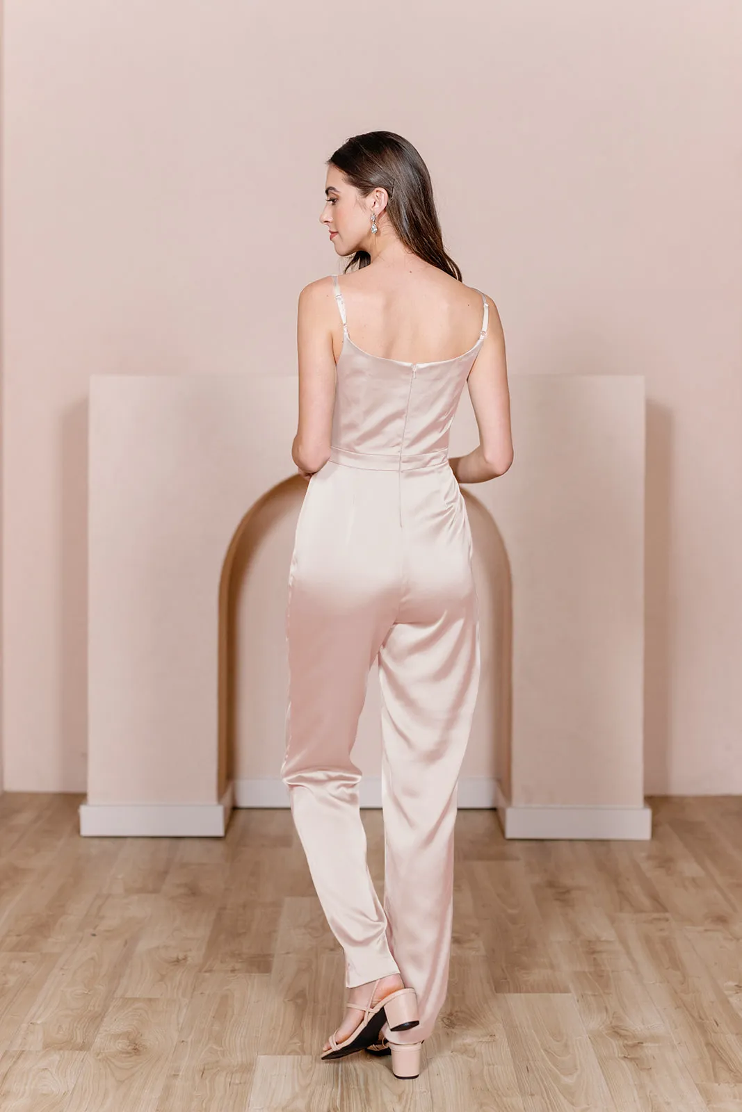 Parker Satin Jumpsuit | Made To Order