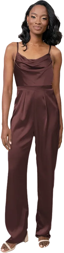 Parker Satin Jumpsuit | Made To Order