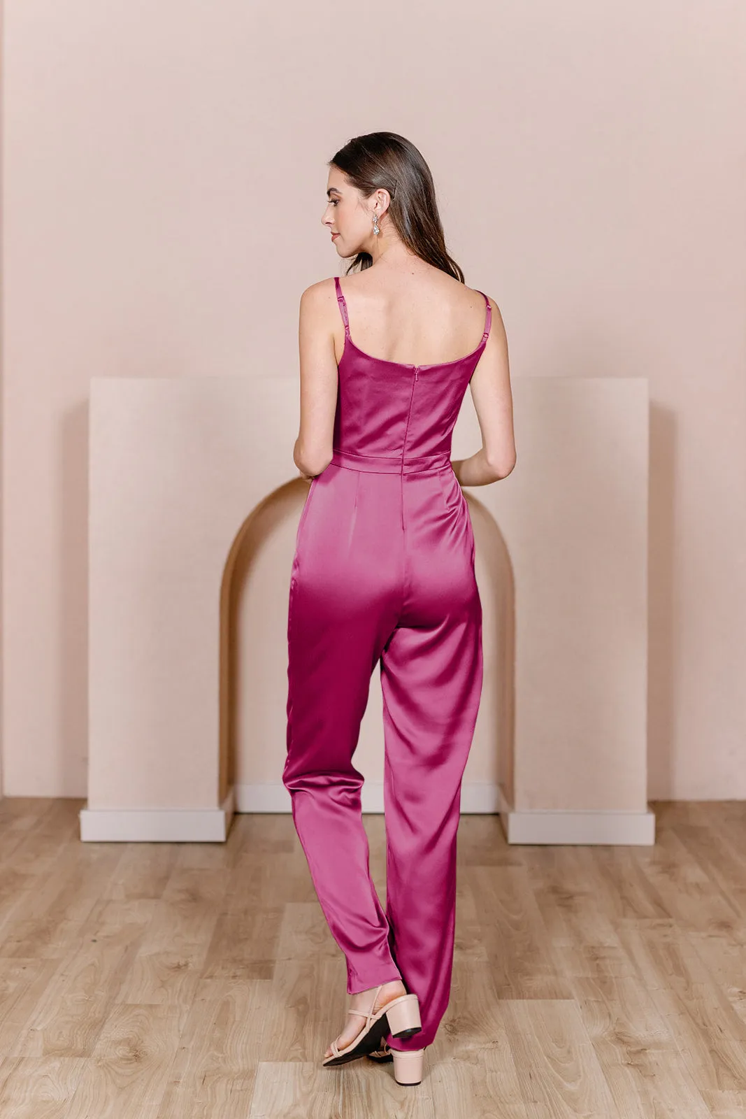 Parker Satin Jumpsuit | Made To Order