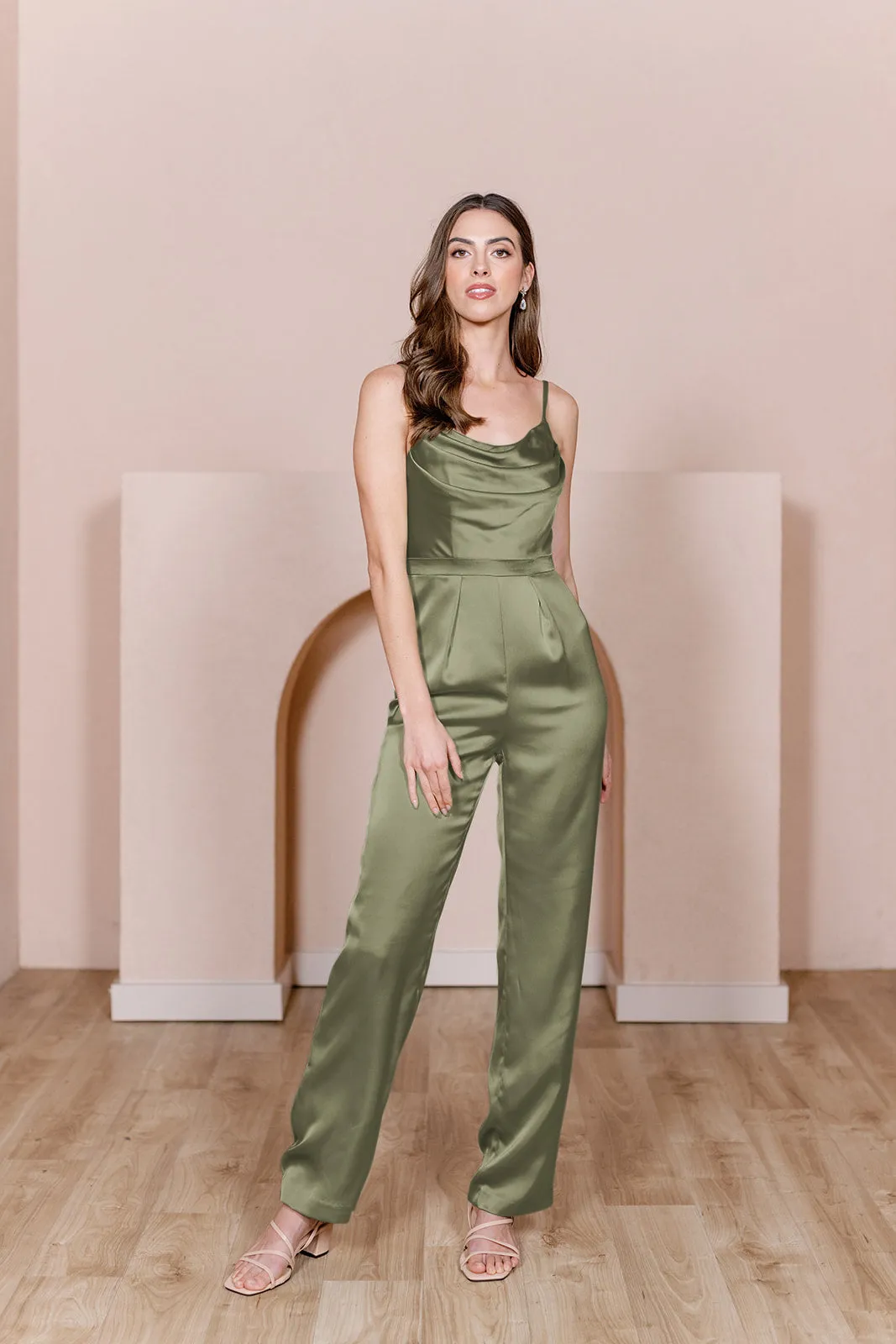 Parker Satin Jumpsuit | Made To Order