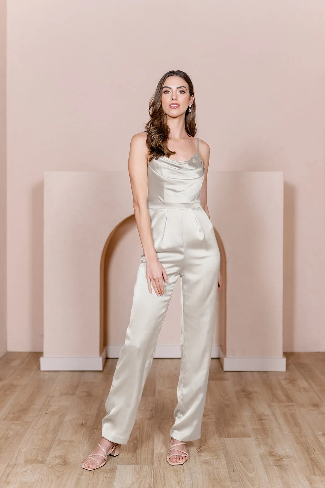 Parker Satin Jumpsuit | Made To Order