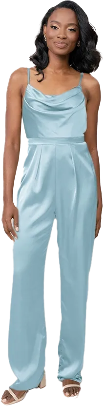 Parker Satin Jumpsuit | Made To Order
