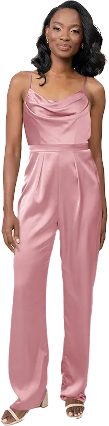 Parker Satin Jumpsuit | Made To Order