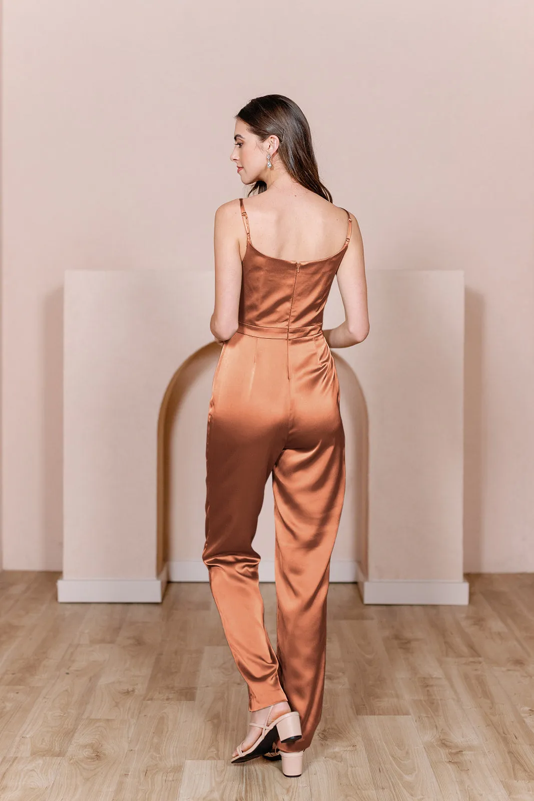 Parker Satin Jumpsuit | Made To Order