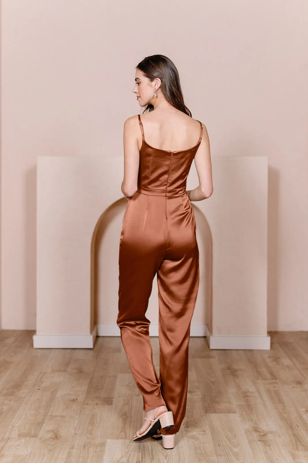 Parker Satin Jumpsuit | Made To Order