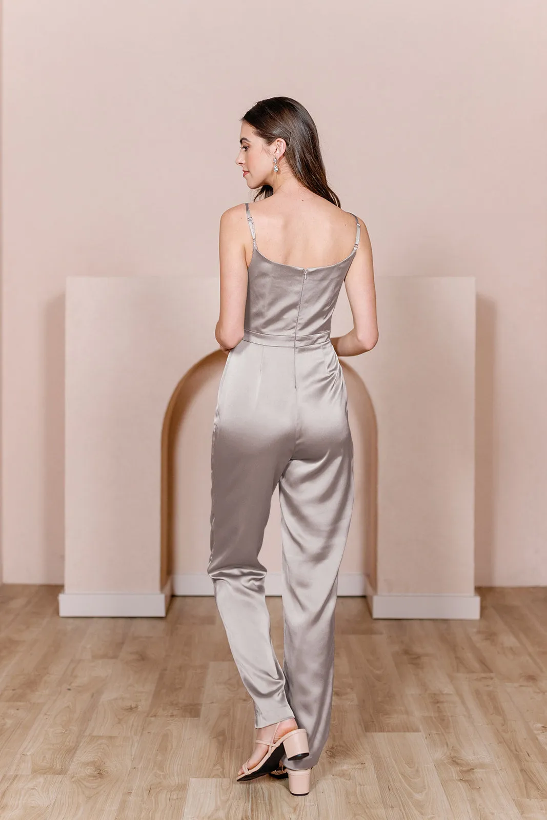 Parker Satin Jumpsuit | Made To Order