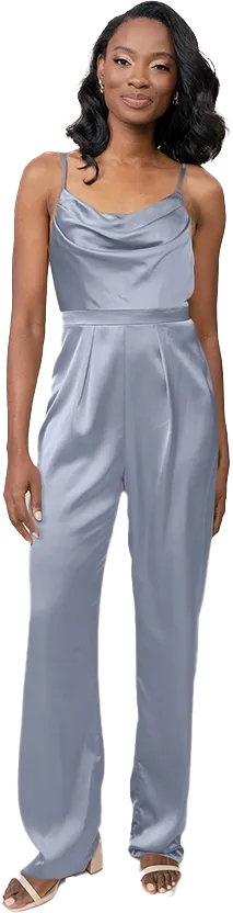 Parker Satin Jumpsuit | Made To Order