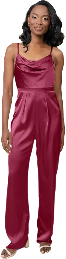 Parker Satin Jumpsuit | Made To Order