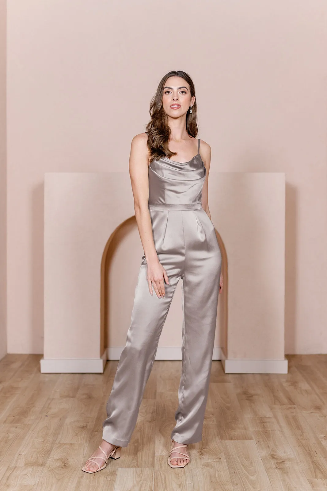 Parker Satin Jumpsuit | Made To Order