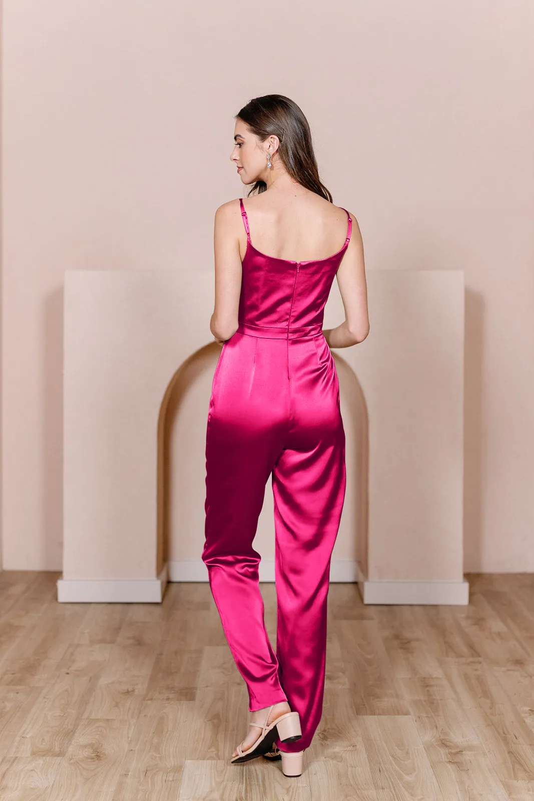 Parker Satin Jumpsuit | Made To Order