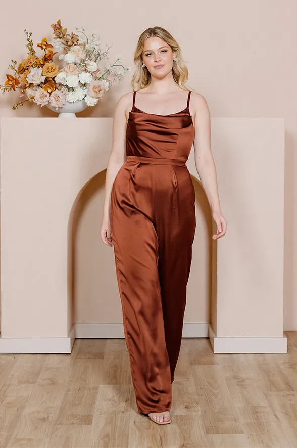 Parker Satin Jumpsuit | Made To Order
