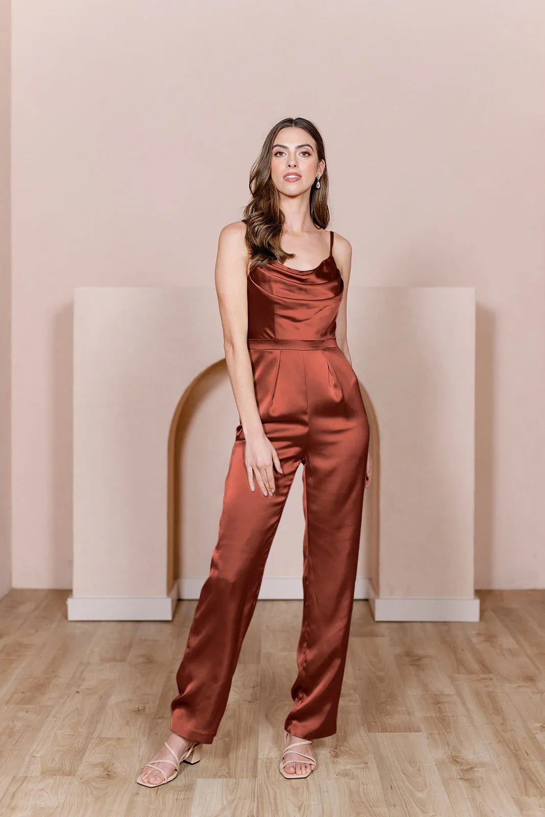Parker Satin Jumpsuit | Made To Order