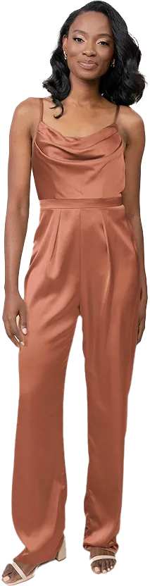 Parker Satin Jumpsuit | Made To Order
