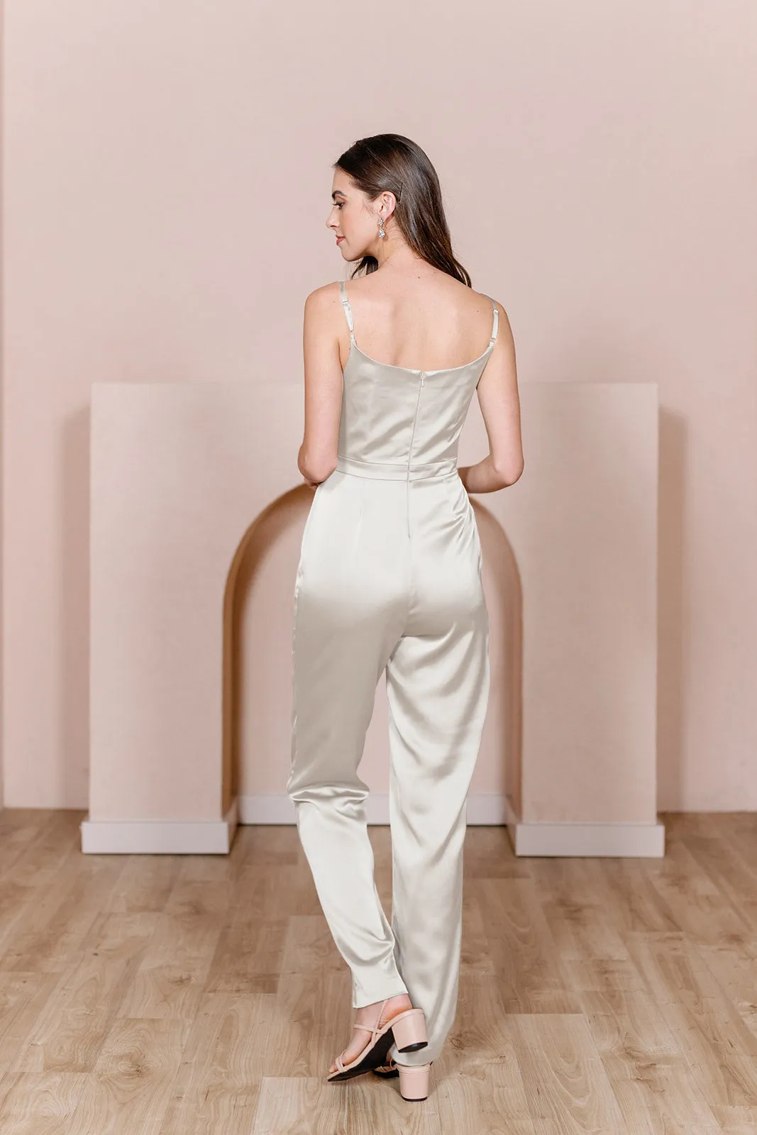 Parker Satin Jumpsuit | Made To Order