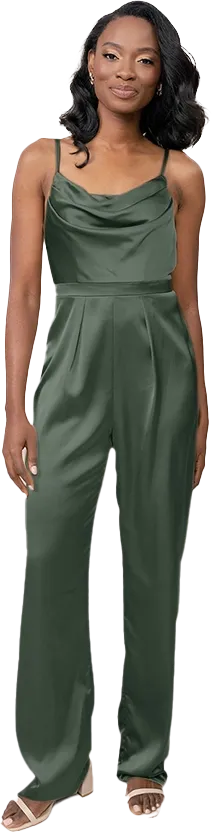 Parker Satin Jumpsuit | Made To Order