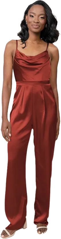Parker Satin Jumpsuit | Made To Order
