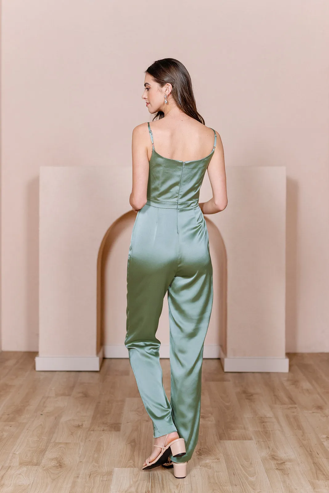 Parker Satin Jumpsuit | Made To Order