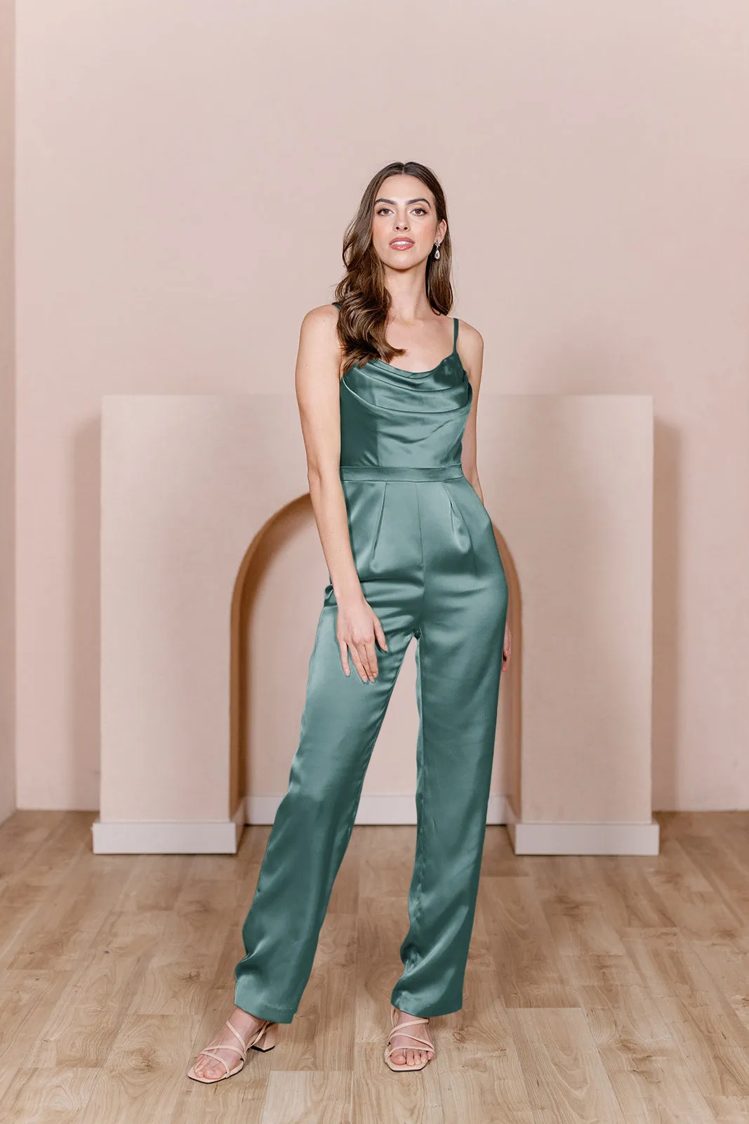 Parker Satin Jumpsuit | Made To Order