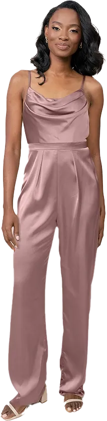 Parker Satin Jumpsuit | Made To Order