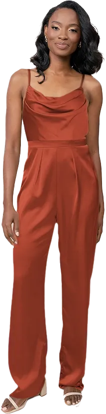 Parker Satin Jumpsuit | Made To Order