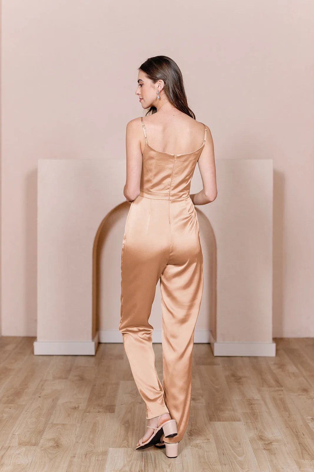 Parker Satin Jumpsuit | Made To Order