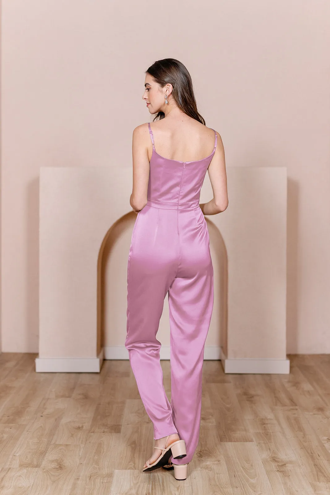 Parker Satin Jumpsuit | Made To Order