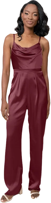 Parker Satin Jumpsuit | Made To Order