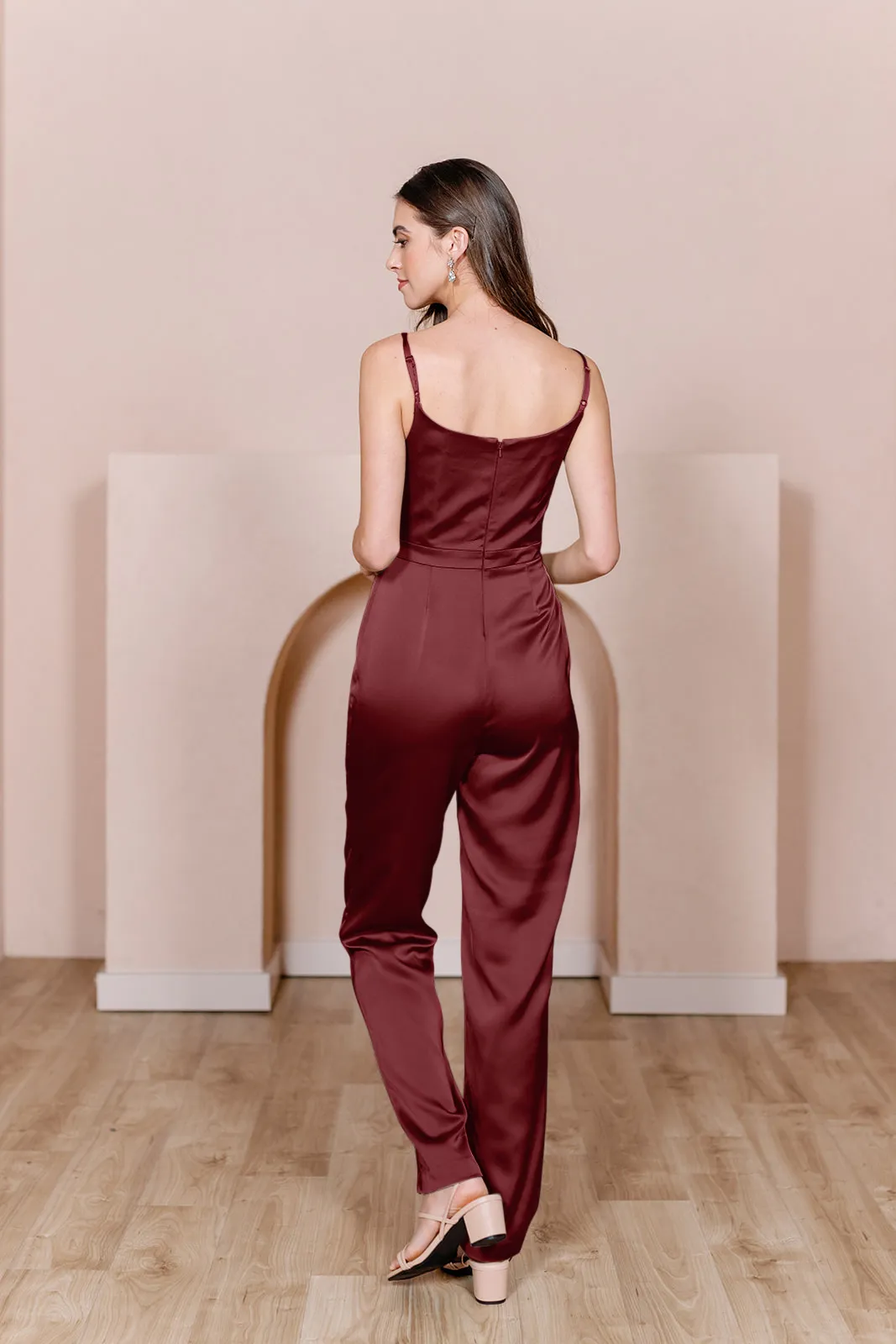 Parker Satin Jumpsuit | Made To Order