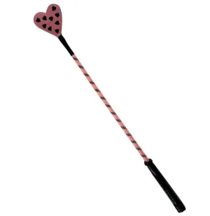Pink and Black Heart-Shaped BDSM Crop