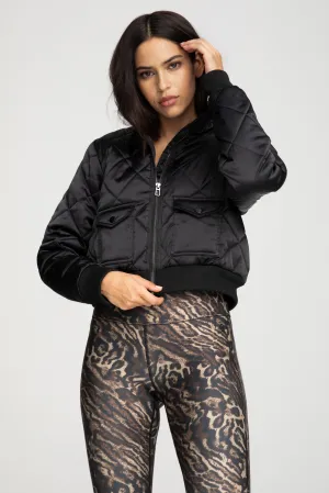 QUILTED PUFFER | BLACK001