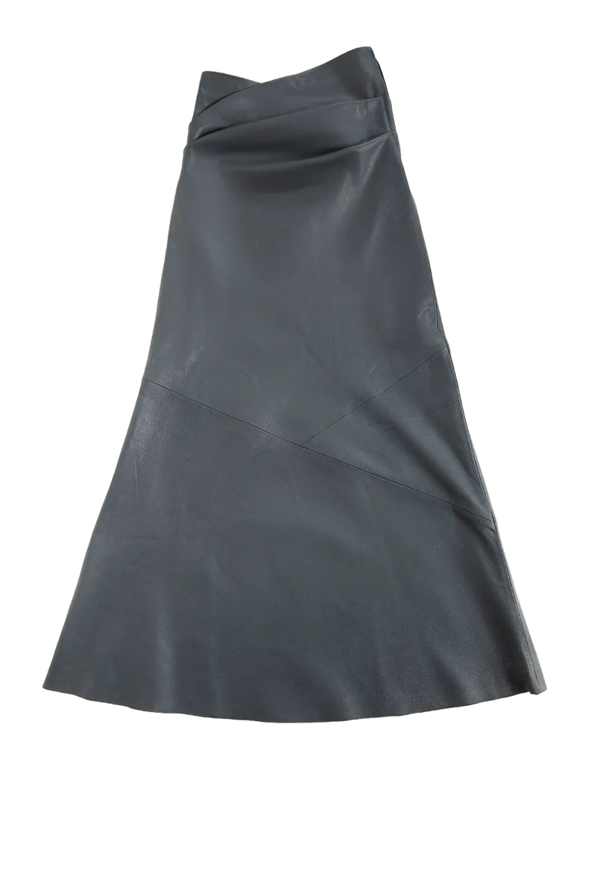 "SERPENTINES GARDEN" LEATHER TOP