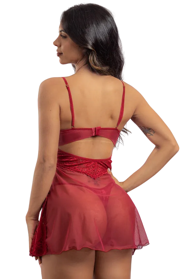 Ramona Sheer Babydoll 2pc Set