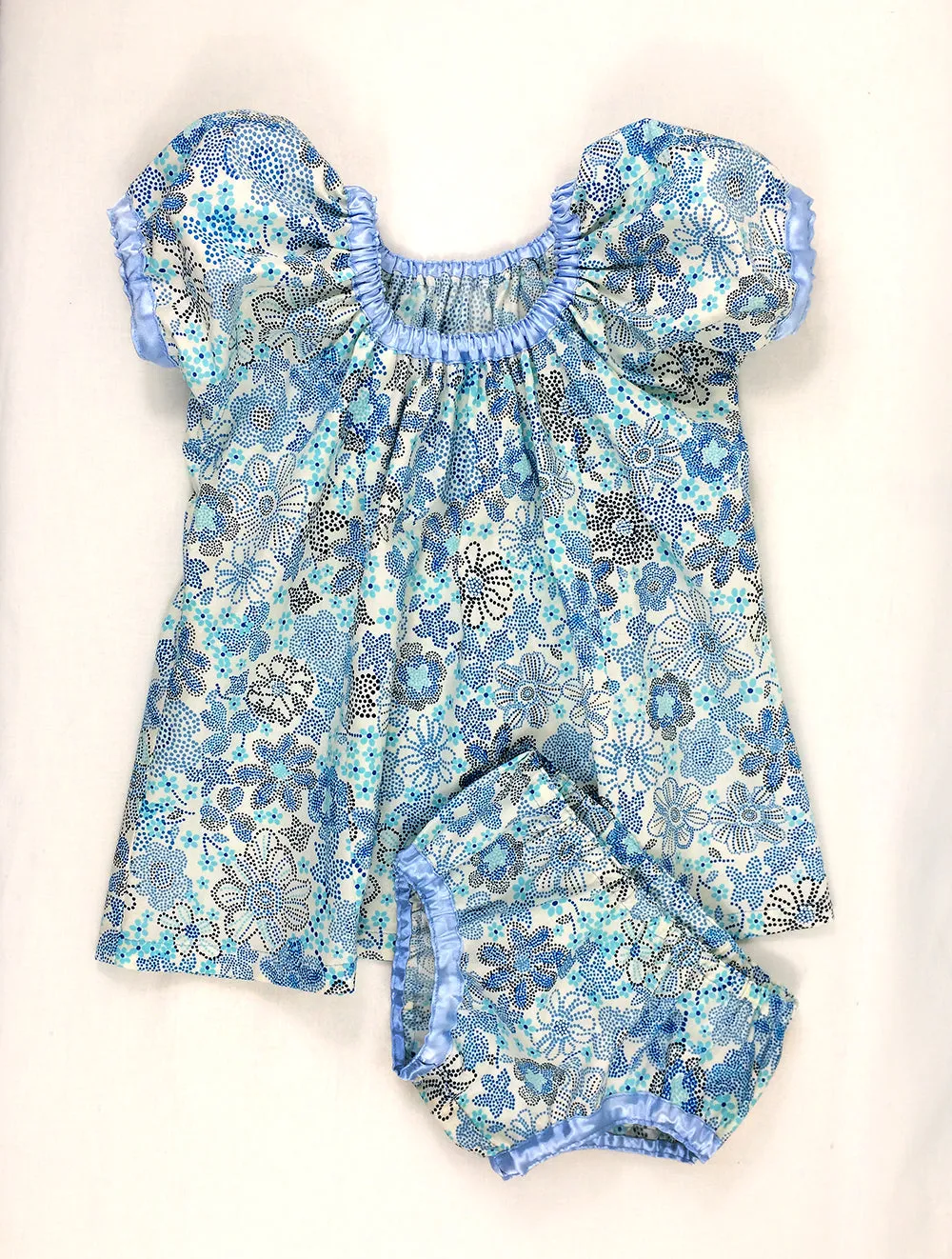 SWEET PEA DRESS girl and baby pdf dress pattern sizes 6 months -10 years. Baby pants included.