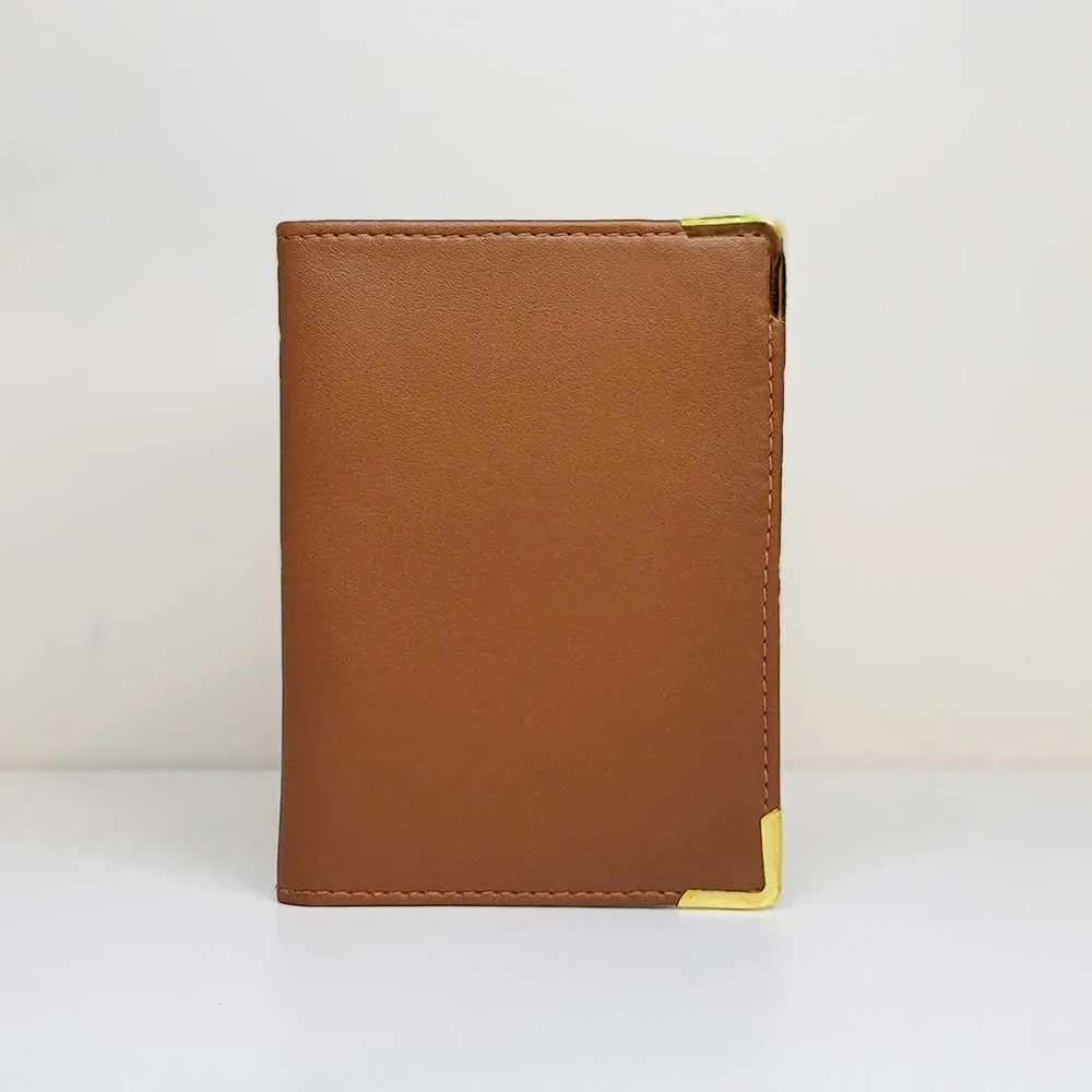 Tan Brown Personalised Passport Holder | Chic Travel Essential