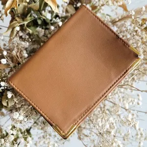 Tan Brown Personalised Passport Holder | Chic Travel Essential