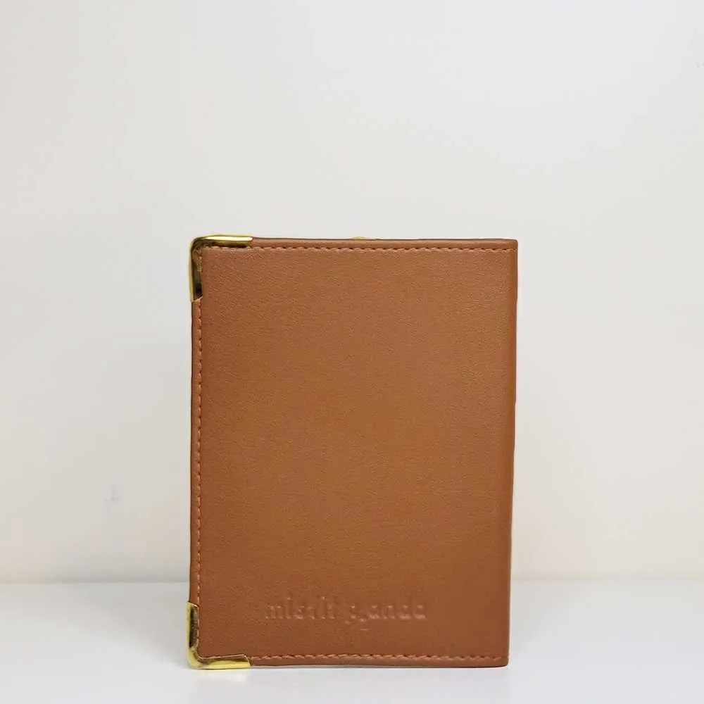 Tan Brown Personalised Passport Holder | Chic Travel Essential