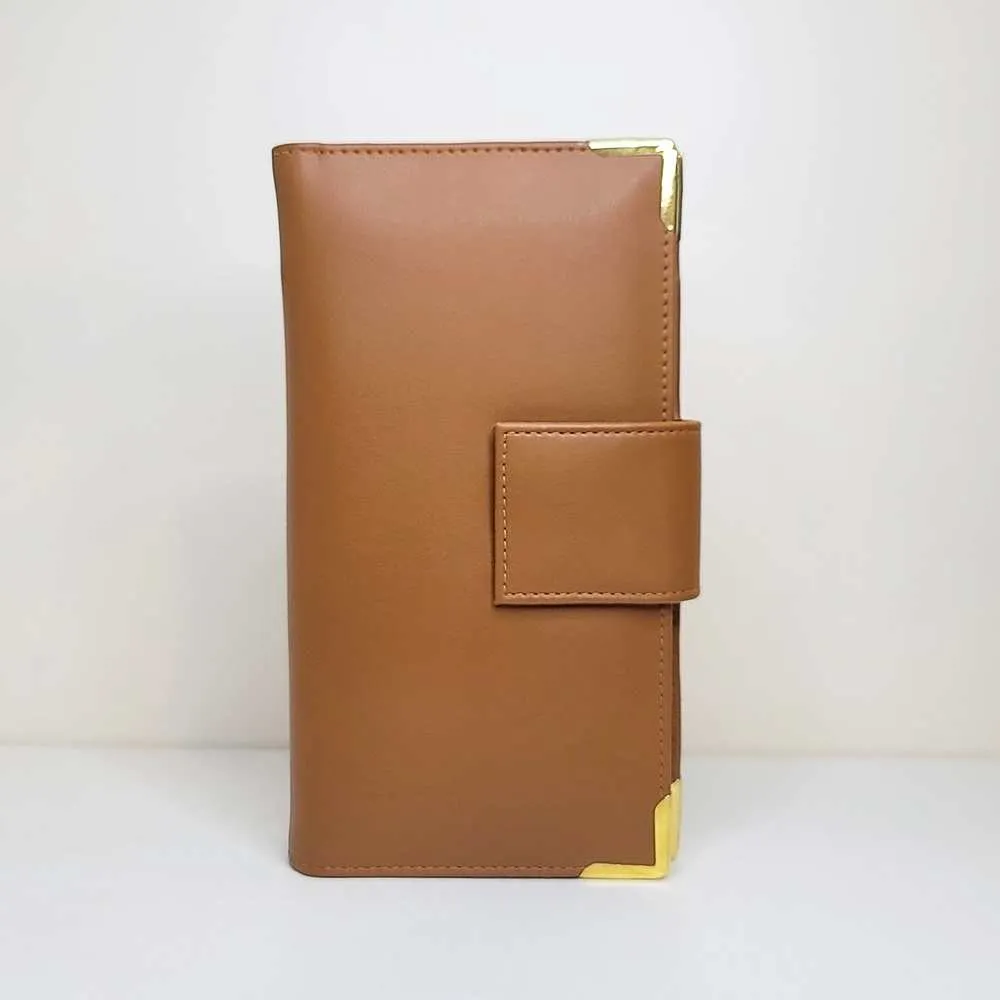 Tan Brown Personalised Travel Wallet | Cactus Leather | Durable