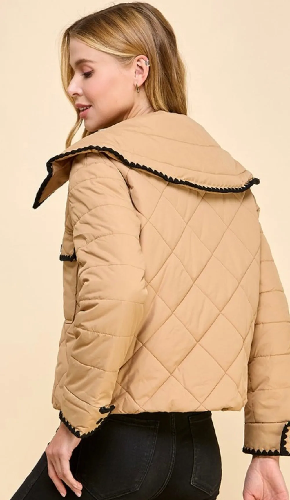 Tawny quilted jacket