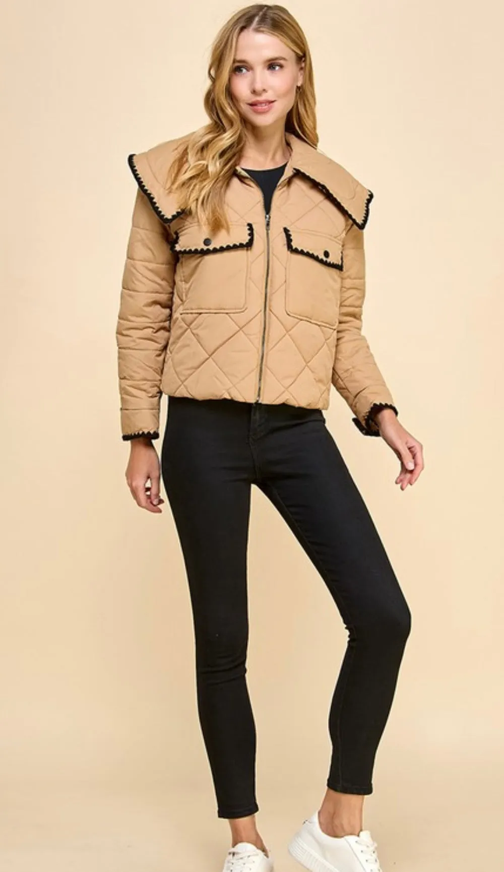Tawny quilted jacket