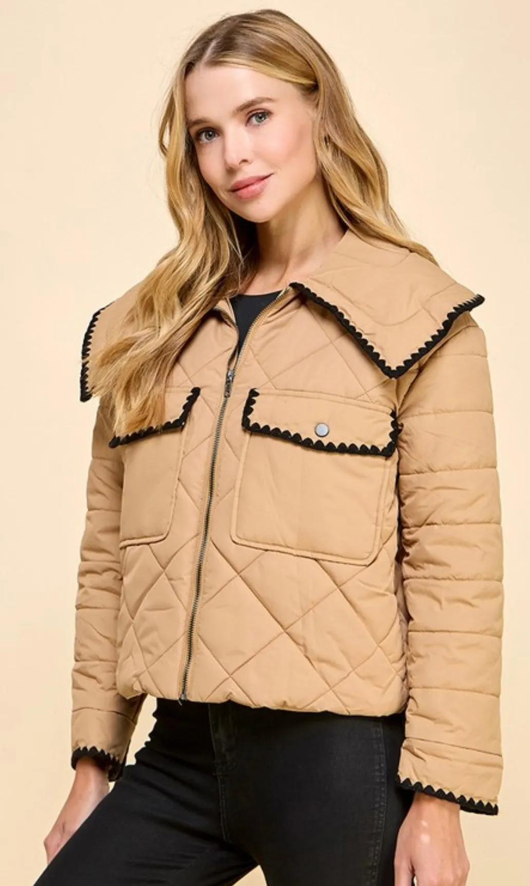 Tawny quilted jacket