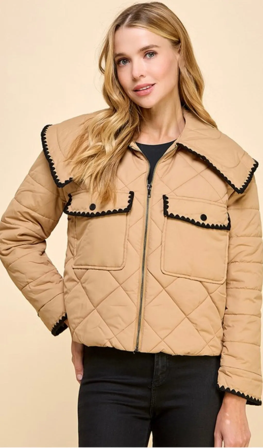 Tawny quilted jacket