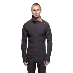 THE MERINO WOOL TURTLE NECK SWEATER - STEEL