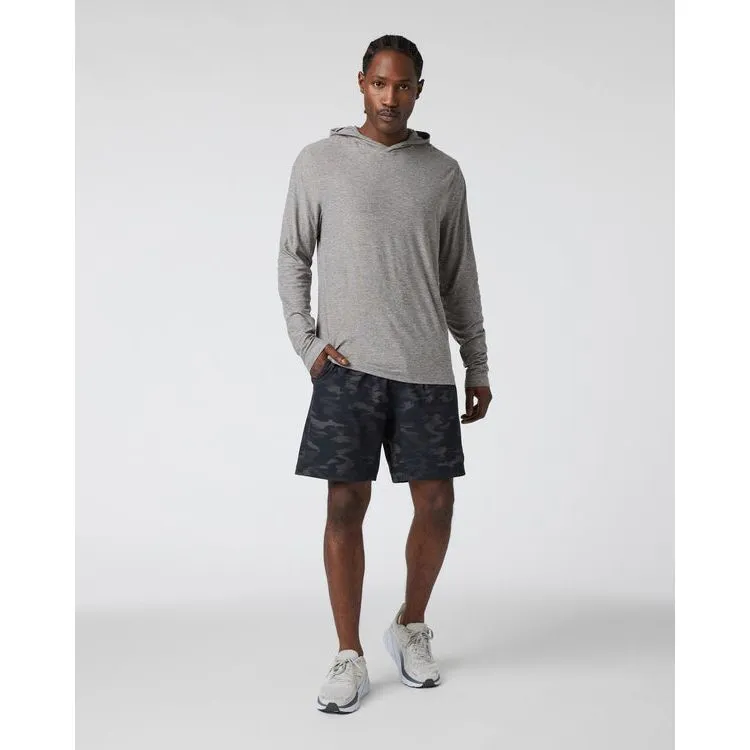 Vuori Men's Strato Tech Hoodie in Heather Grey