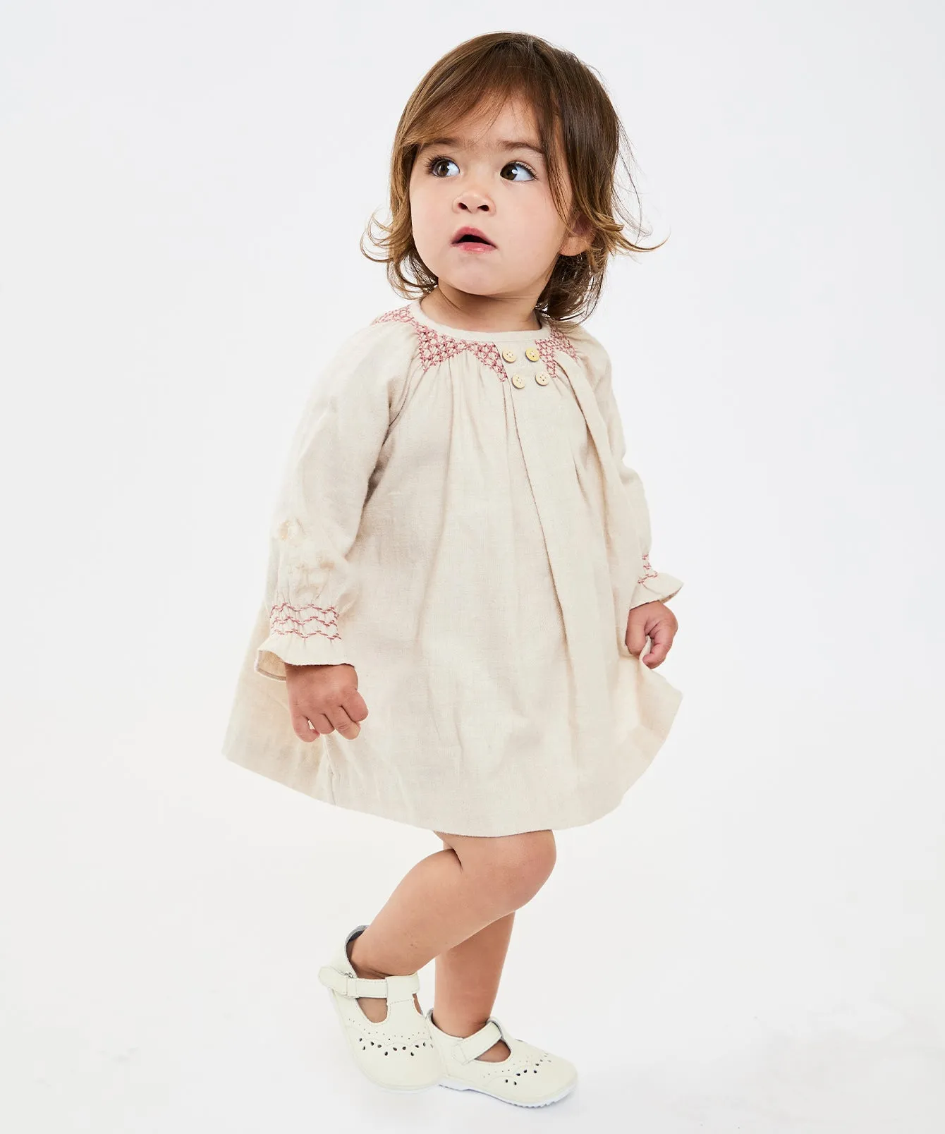 Willa Baby Dress, Rose