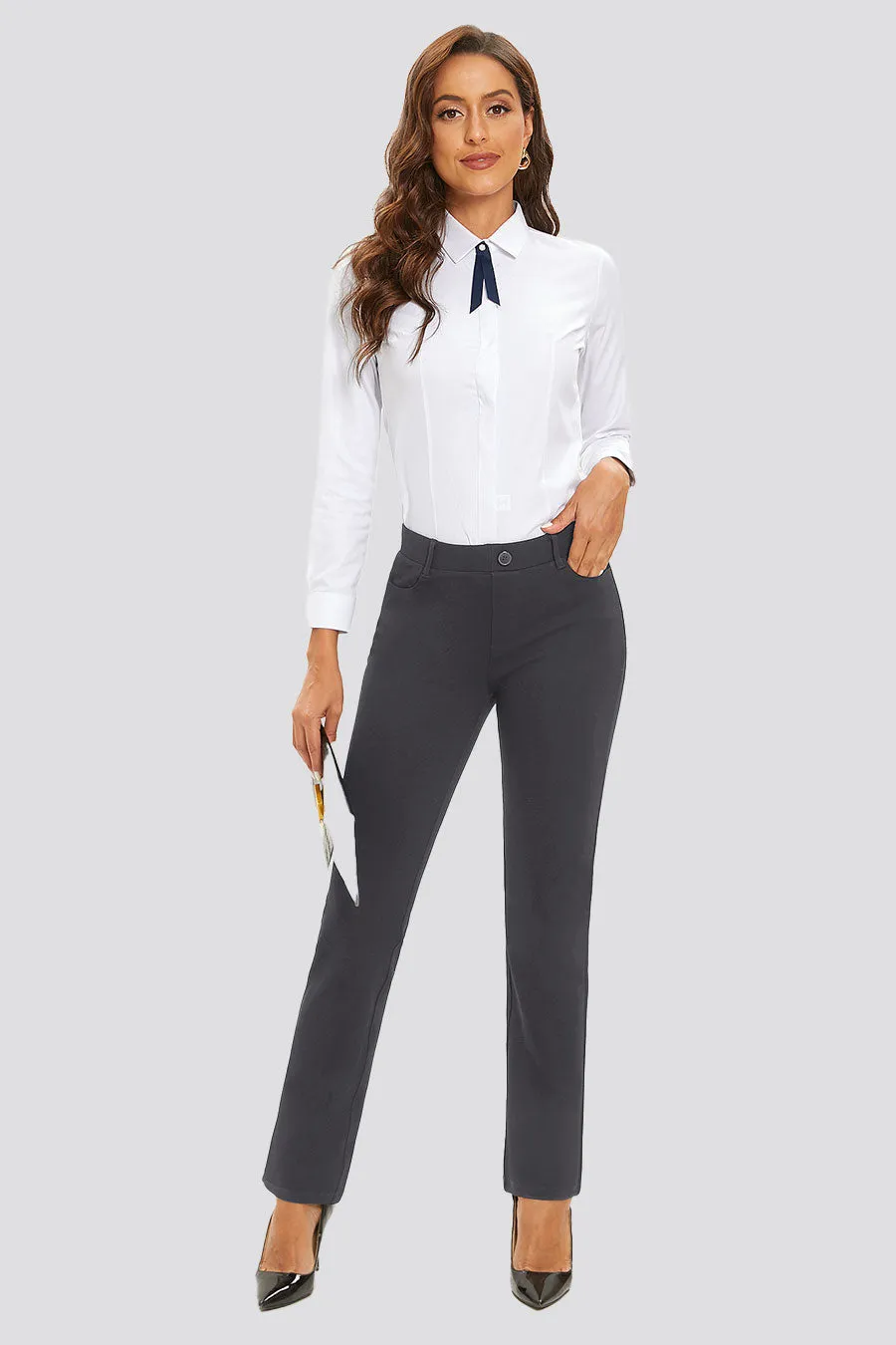 Women Business Casual Work Pants | Straight 30''